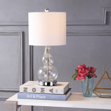 Anya 20.5" Mini Glass LED Table Lamp - JONATHAN Y